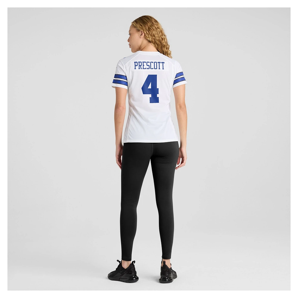 Joueur de jeu pour femmes Nike Dak Prescott Dallas Cowboys blanc - Maillot