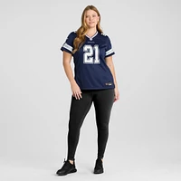 Maillot de jeu Nike Deion Sanders bleu marine pour femme des Dallas Cowboys, joueur retraité l'équipe