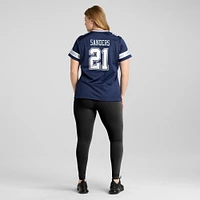 Maillot de jeu Nike Deion Sanders bleu marine pour femme des Dallas Cowboys, joueur retraité l'équipe