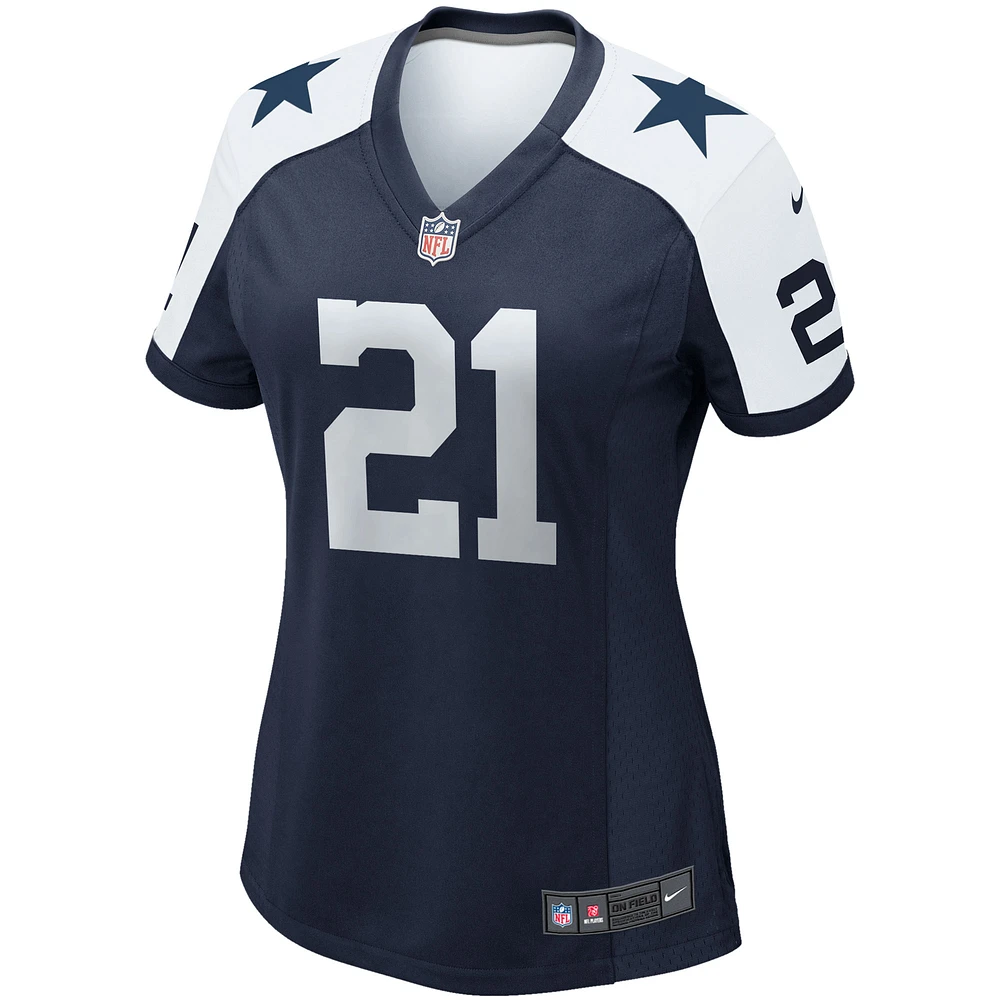 Women's Nike Ezekiel Elliott Navy Dallas Cowboys Alternate Game Team Jersey