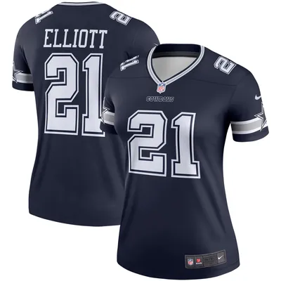 Nike Big Boys Ezekiel Elliott Silver Dallas Cowboys Inverted Team