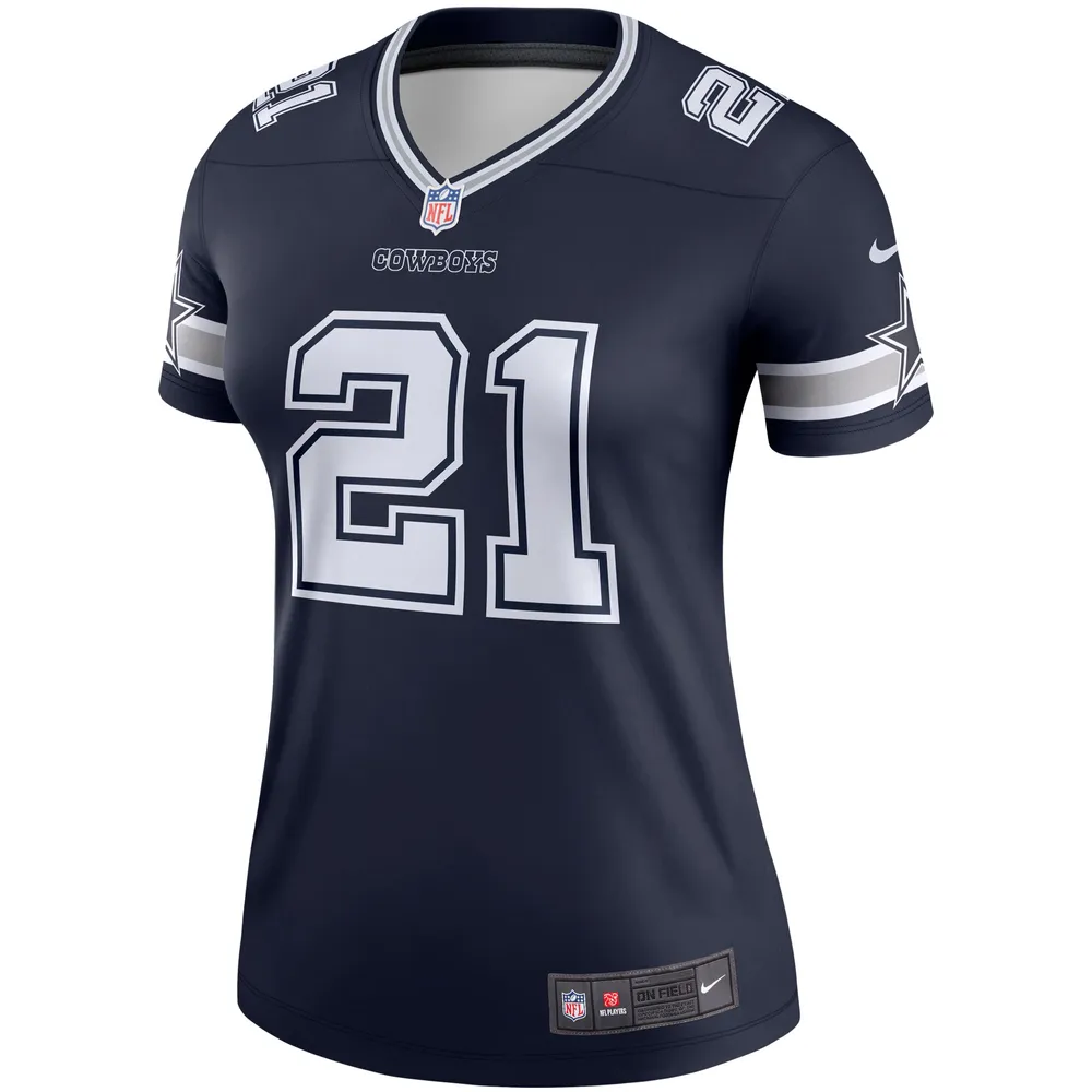 NFL Dallas Cowboys (Ezekiel Elliott) Women's Game Football Jersey.