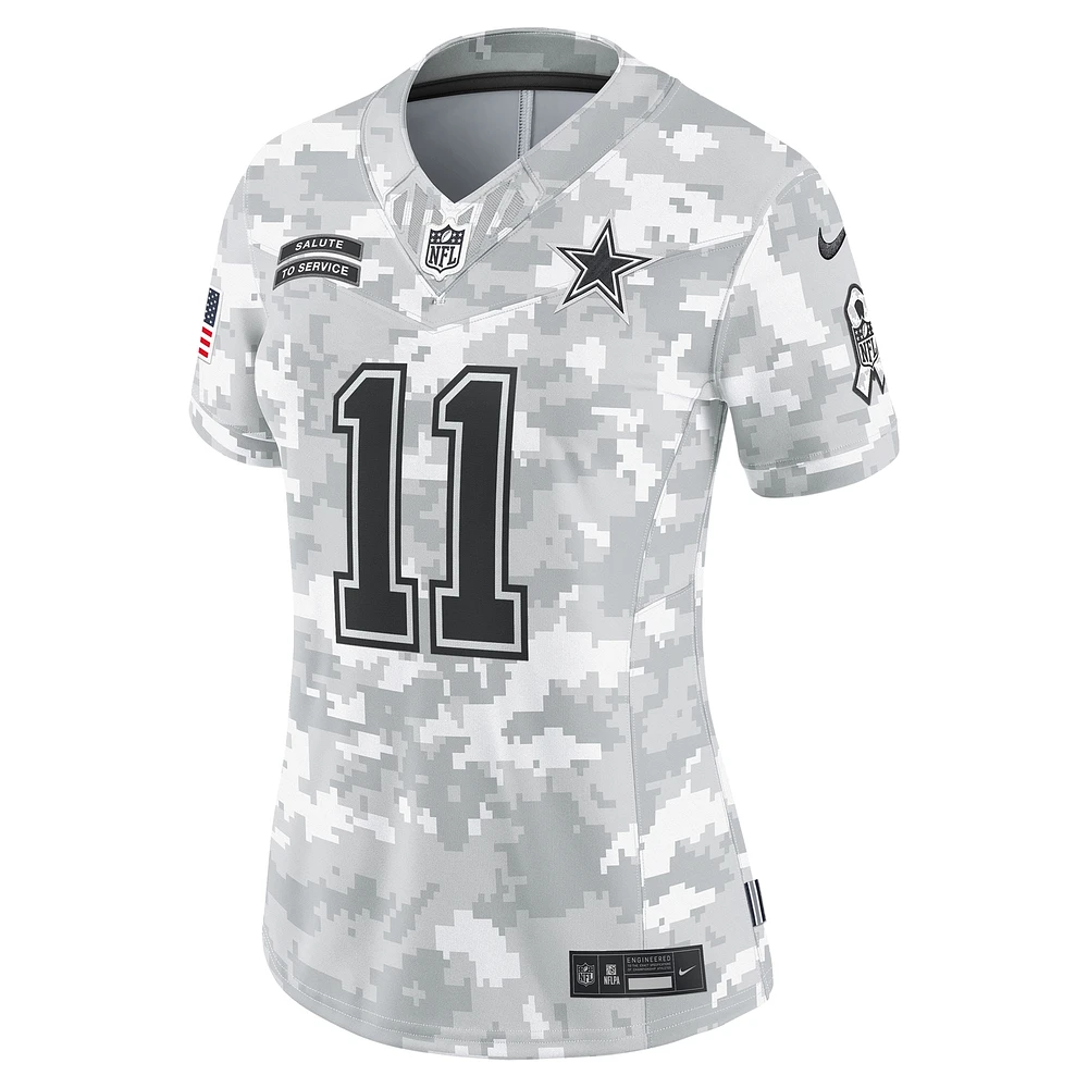 Maillot Nike Micah Parsons Arctic Camo Dallas Cowboys 2024 Salute to Service Limited pour femme