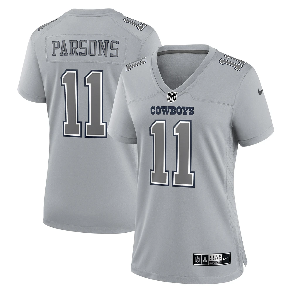 Maillot Dallas Cowboys Atmosphere Fashion Game Nike Micah Parsons pour femme, gris