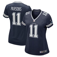 Maillot de match Nike Micah Parsons pour femmes, bleu marine, Dallas Cowboys