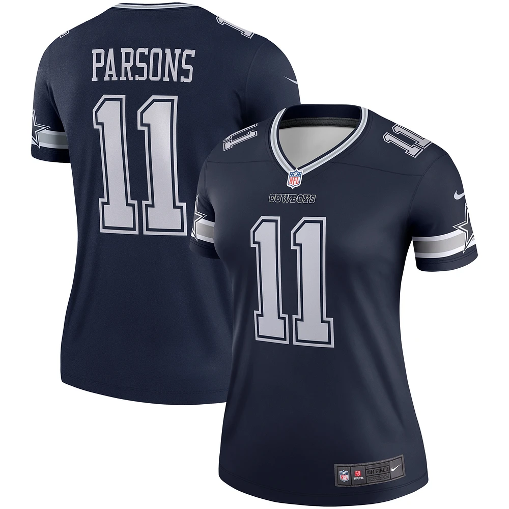 Women's Nike Micah Parsons  Navy Dallas Cowboys Legend Player Performance Top