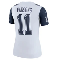 Haut de performance Nike Micah Parsons pour femme, blanc, avec légende des Cowboys Dallas