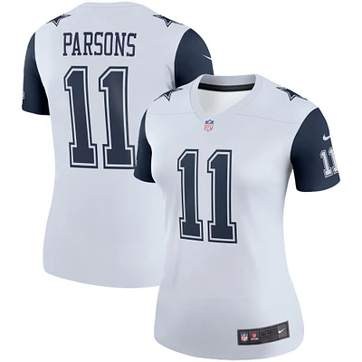 Haut de performance Nike Micah Parsons pour femme, blanc, avec légende des Cowboys Dallas