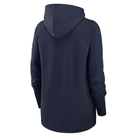 Women's Nike  Navy Dallas Cowboys Asymmetrical Raglan Full-Zip Hoodie