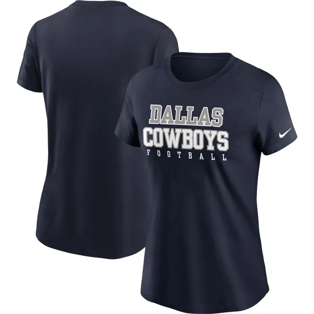 Dallas Cowboys Nike Dr-Fit Cotton Long Sleeve T-Shirt - Womens