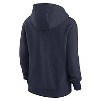 Women's Nike Navy Dallas Cowboys Team Logo Club Fleece Pullover Hoodie