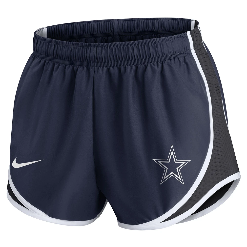 Women's Nike Navy Dallas Cowboys Tempo Shorts