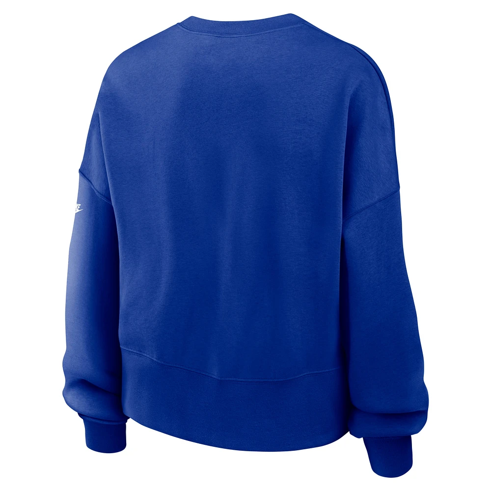 Sweat-shirt surdimensionné Nike Royal Dallas Cowboys pour femme