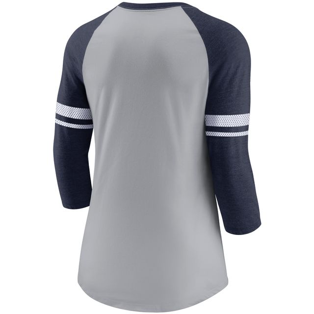 Dallas Cowboys Women's Nike Sleeve Stripe 3/4-Sleeve Raglan T-Shirt