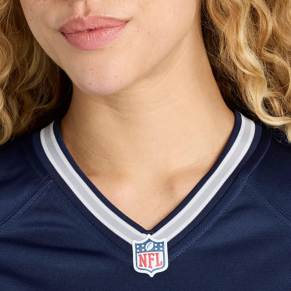 Maillot de match Nike Trevon Diggs pour femmes, bleu marine, Dallas Cowboys