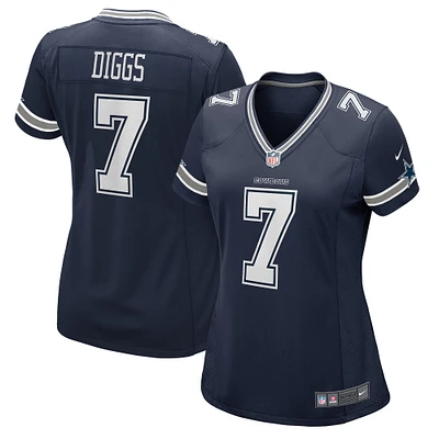 Maillot de match Nike Trevon Diggs pour femmes, bleu marine, Dallas Cowboys