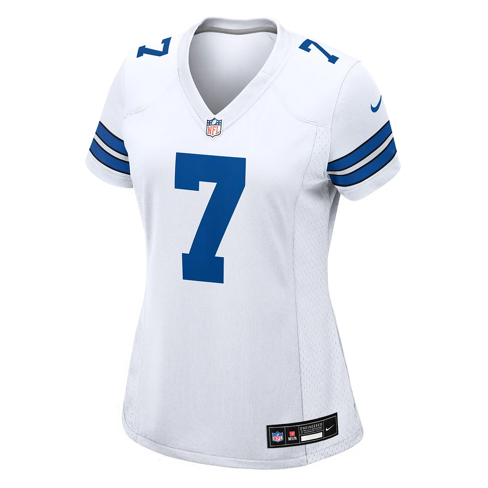 Maillot de match Nike Trevon Diggs pour femme, blanc, Dallas Cowboys