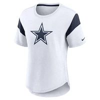 FBC COW BLANC MARINE SU23 NFL FEMME NIKE SLUB FASHION SS TEE TEELADC