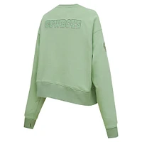 Women's Pro Standard  Light Green Dallas Cowboys Neutral Pullover Sweatshirt