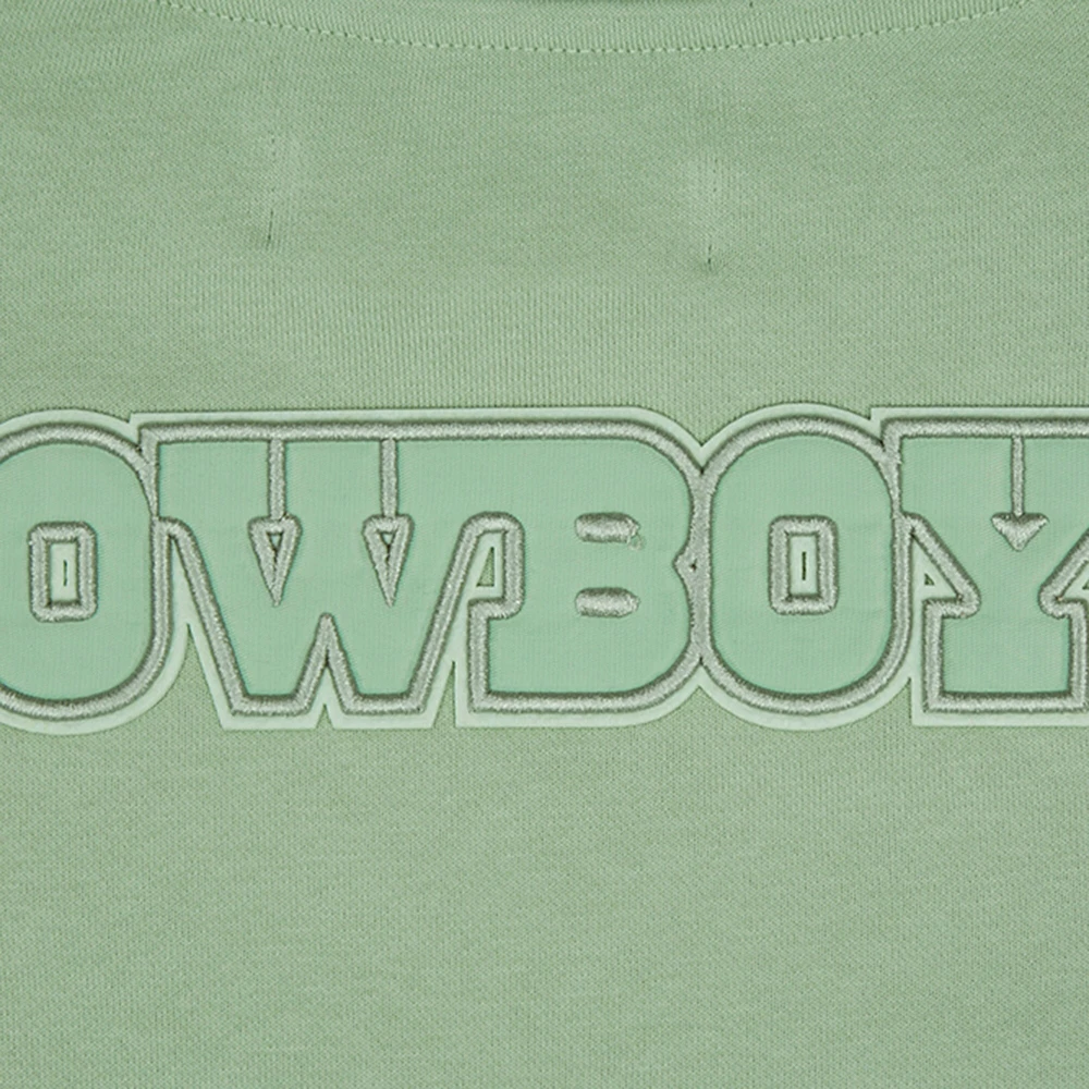 Sweat-shirt neutre Pro Standard vert clair des Cowboys de Dallas pour femmes