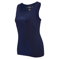 Women's Pro Standard Navy Dallas Cowboys Triple Tonal Racerback Tank Top