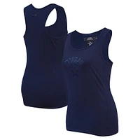 Women's Pro Standard Navy Dallas Cowboys Triple Tonal Racerback Tank Top