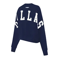 Women's Pro Standard  Navy Dallas Cowboys Wingspan Pullover Sweatshirt