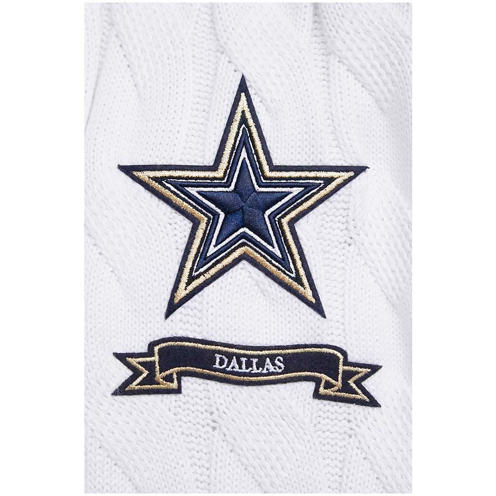 Pull à col en V Pro Standard pour femmes, blanc, Dallas Cowboys Prep