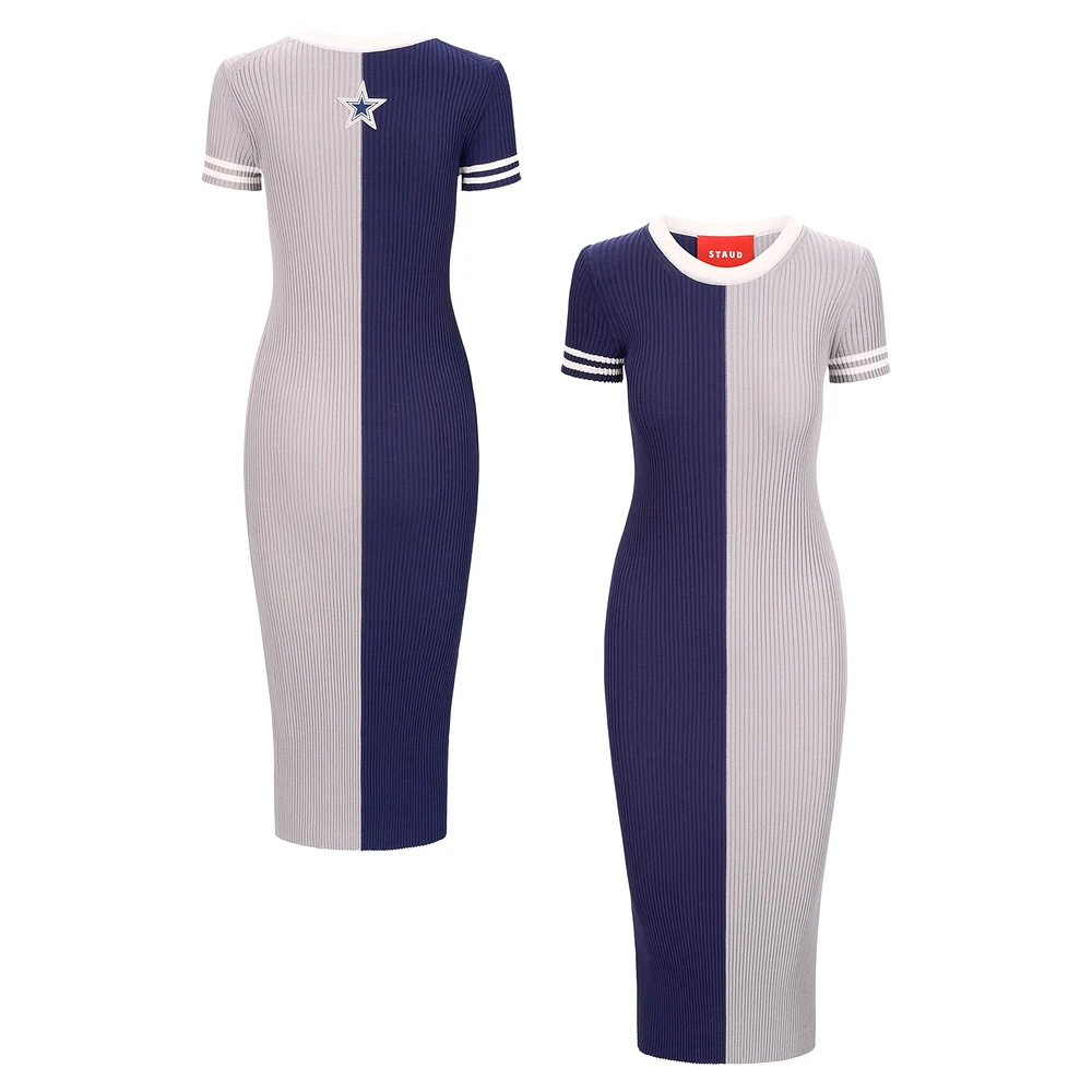 Women's STAUD  Navy/Silver Dallas Cowboys Colleen Dress