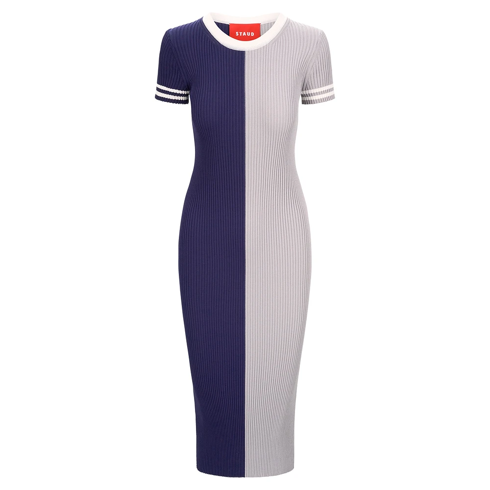 Women's STAUD  Navy/Silver Dallas Cowboys Colleen Dress