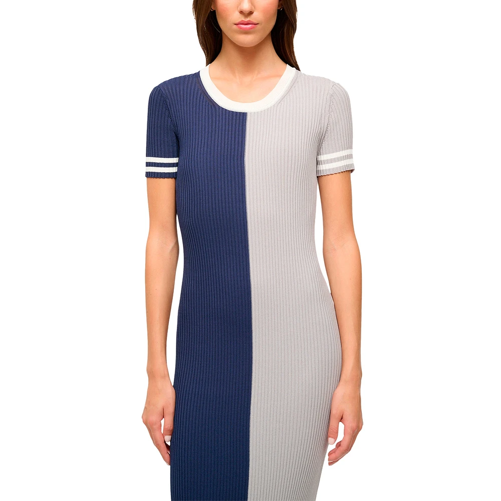 Women's STAUD  Navy/Silver Dallas Cowboys Colleen Dress