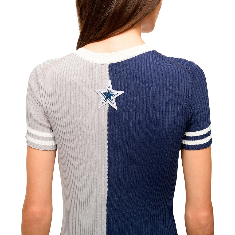 Women's STAUD  Navy/Silver Dallas Cowboys Colleen Dress