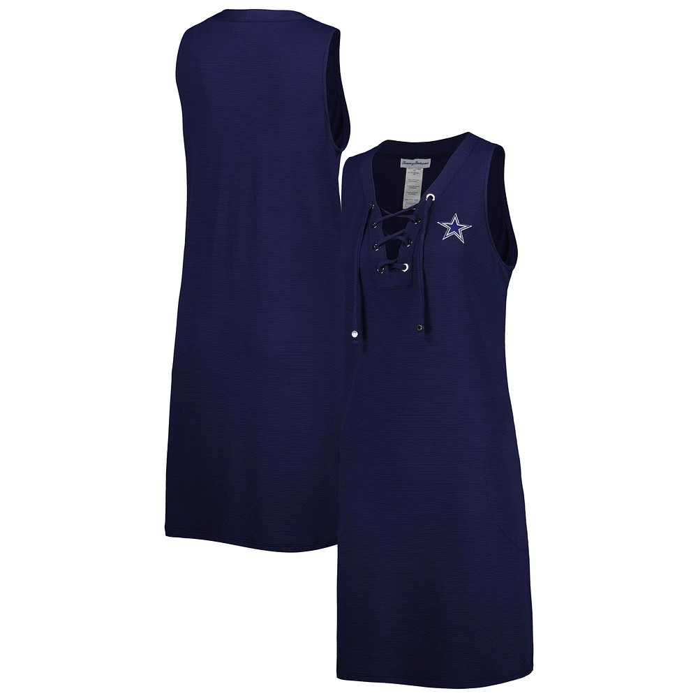 Robe à lacets Tommy Bahama Navy Dallas Cowboys Island Cays pour femme