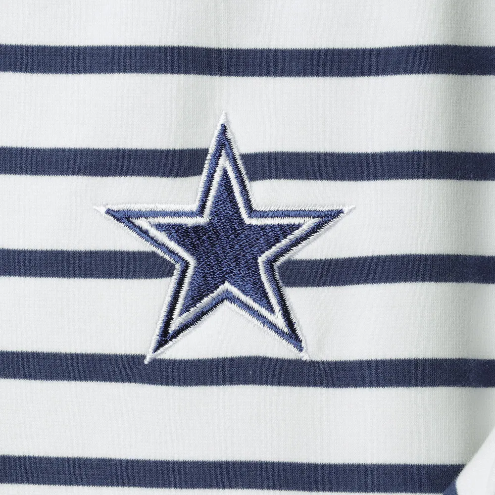 Tommy Bahama Women's Tommy Bahama White/Navy Dallas Cowboys Tri-Blend  Jovanna Striped Dress