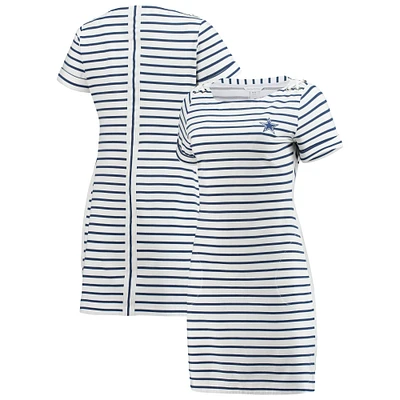 Robe rayée Jovanna Tri-Blend des Dallas Cowboys de Tommy Bahama pour femme, blanche