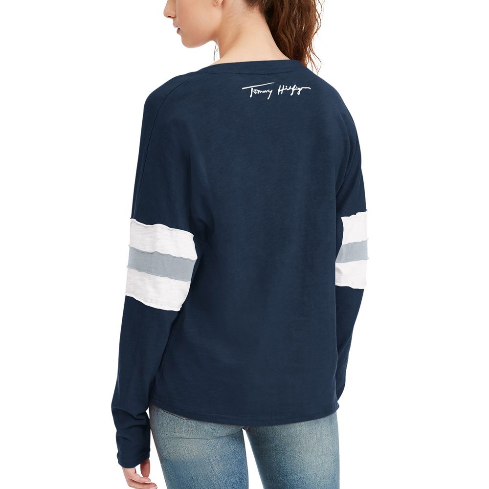 Tommy Hilfiger Women's Tommy Hilfiger Navy Dallas Cowboys Justine Long  Sleeve Tunic T-Shirt