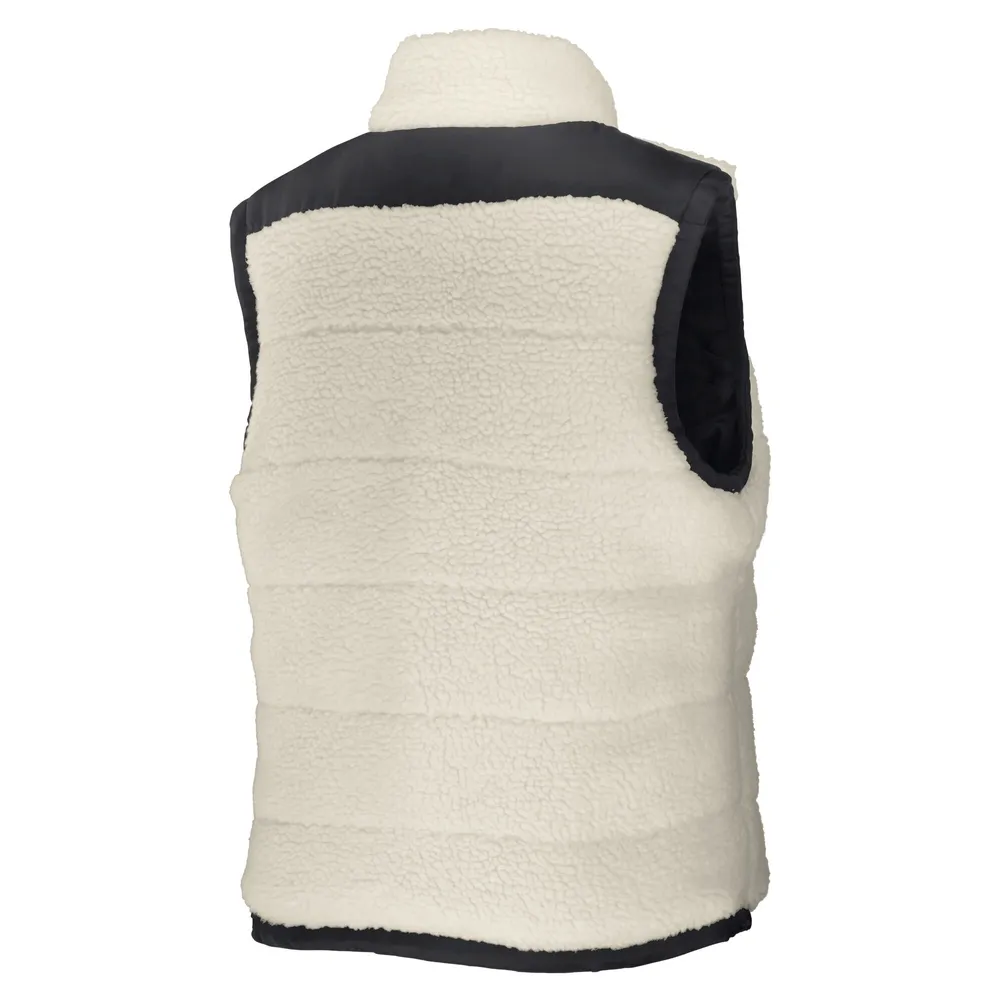 WEAR by Erin Andrews Women's WEAR by Erin Andrews Black/Cream Dallas Cowboys  Reversible Sherpa Full-Zip Vest