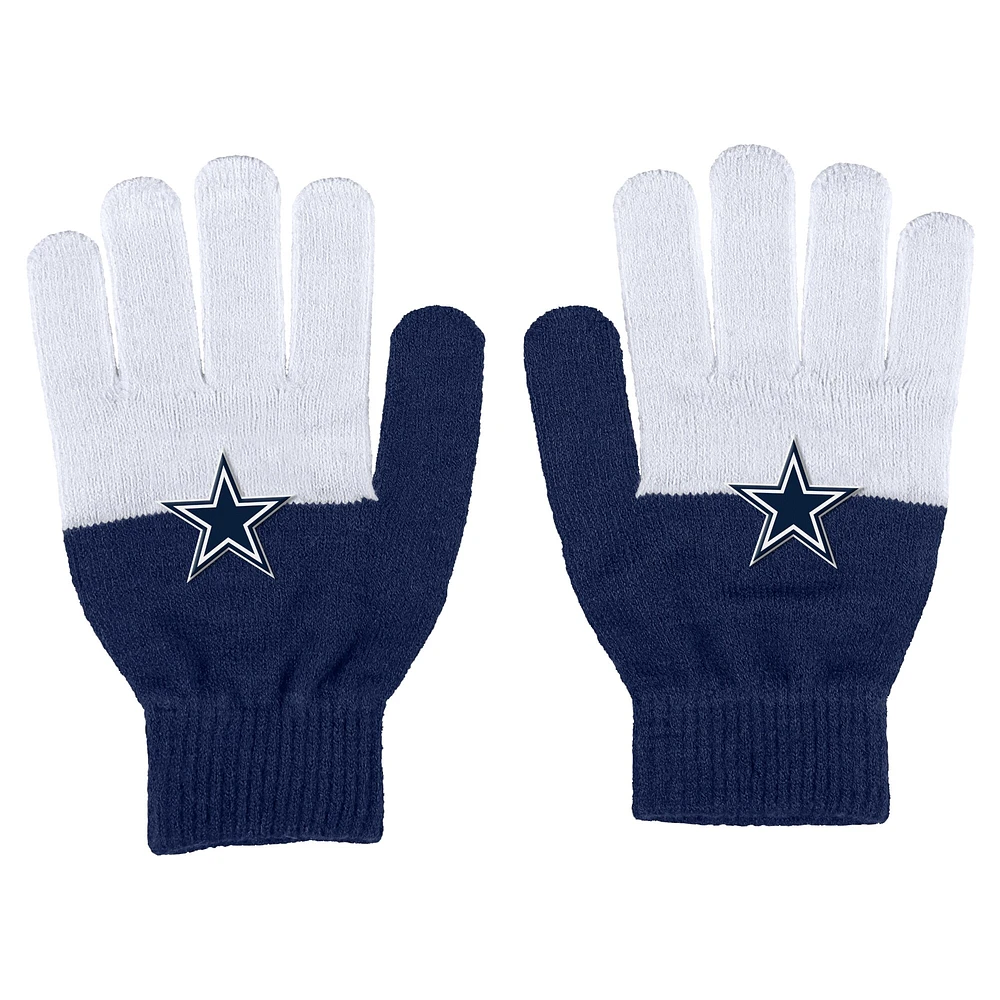 WEAR by Erin Andrews Gants à blocs de couleurs des Dallas Cowboys pour femmes