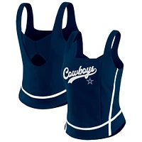 Women's WEAR by Erin Andrews Navy Dallas Cowboys Square Neck Tank Top