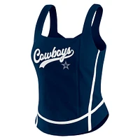 Women's WEAR by Erin Andrews Navy Dallas Cowboys Square Neck Tank Top