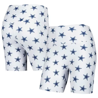 Short Femme Blanc Dallas Cowboys Allover Print Biker