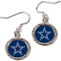 Boucles d'oreilles pendantes rondes WinCraft Dallas Cowboys pour femme