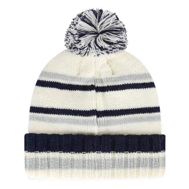 Youth '47 Cream Dallas Cowboys Driftway Cuffed Knit Hat with Pom