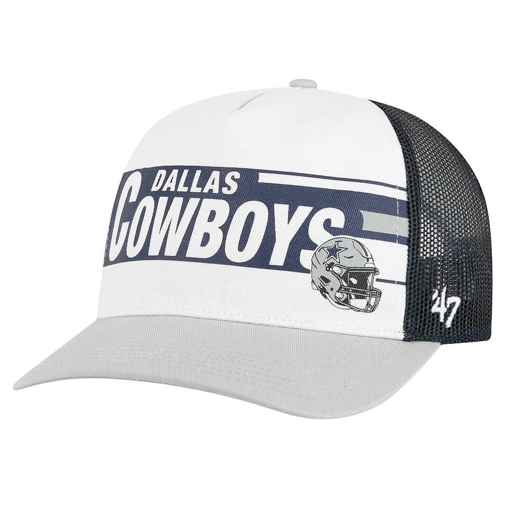 Casquette réglable de camionneur Stack Line des Dallas Cowboys '47 bleu marine pour jeunes