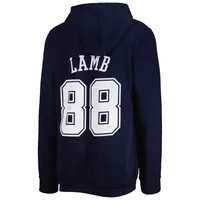 Outerstuff Youth Boys Ceedee Lamb Navy Dallas Cowboys Mainliner Player Name  Number Long Sleeve T-shirt