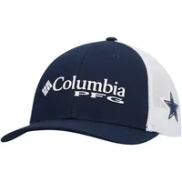 Casquette Snapback en maille PFG pour jeunes Columbia Navy Dallas Cowboys