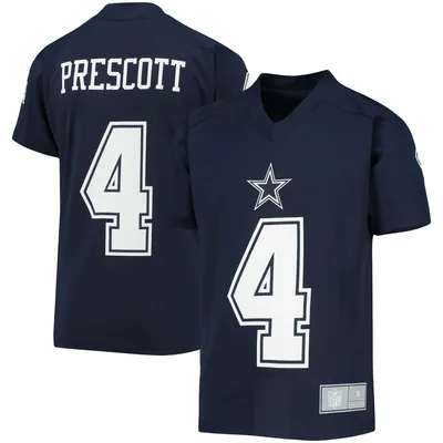 Dak Prescott Dallas Cowboys Youth Performance Player Name & Number Raglan V-Neck T-Shirt - Navy