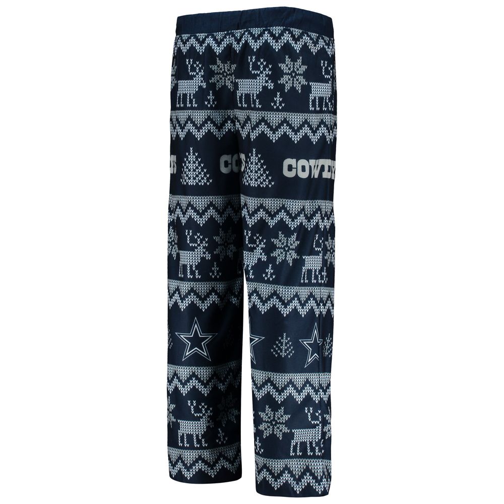 Women's FOCO Navy Dallas Cowboys Ugly Pajama Set