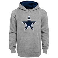 Youth Heather Gray Dallas Cowboys Prime Pullover Hoodie