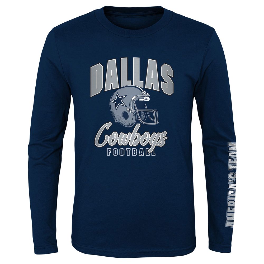 Youth Heathered Gray/Navy Dallas Cowboys Game Day T-Shirt Combo Set